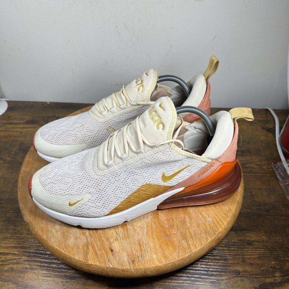 Nike Air Max 270 Light Cream Terra Blush‎ Gold Shoes Women's Size 12 AH6789-203 - Picture 3 of 9